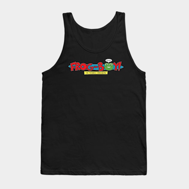 Frog-Boy logo w/ red lettering Tank Top by Hyperbolic_Fabrications